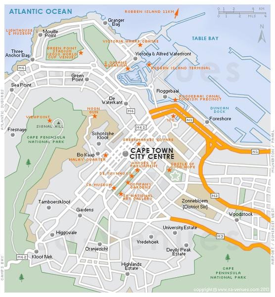 خريطة century city Cape Town