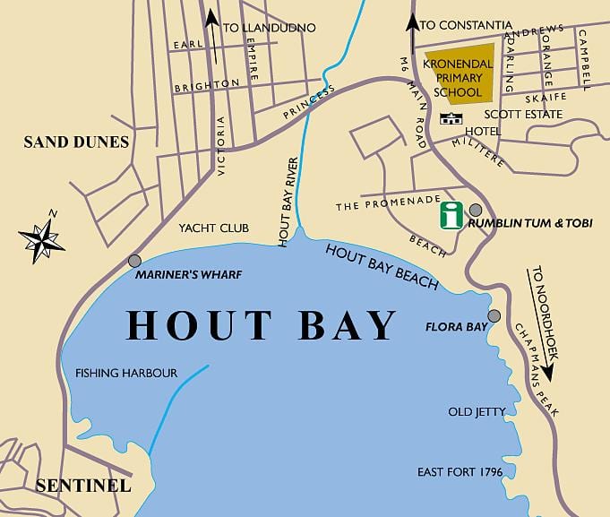 خريطة hout bay خريطة كيب تاون