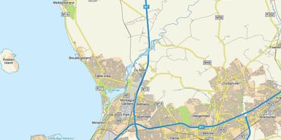 خريطة دنون كيب تاون