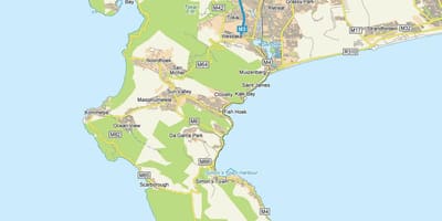خريطة fish hoek جنوب أفريقيا