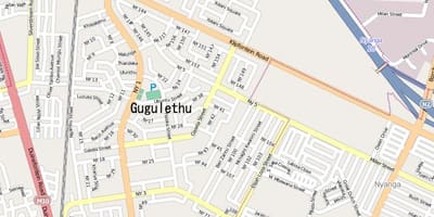 خريطة gugulethu كيب تاون