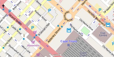 خريطة heerengracht شارع كيب تاون