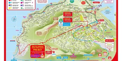 Red bus كيب تاون خريطة الطريق ، 