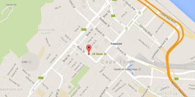 خريطة wale street Cape Town
